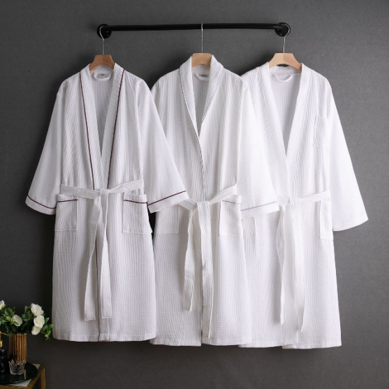 Hotel bathrobe