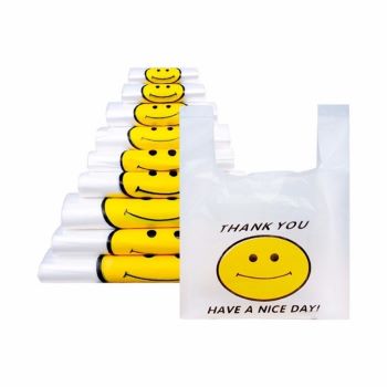 Plastic vest-style PE bag