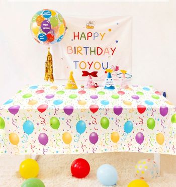 Birthday Party Disposable Tablecloth