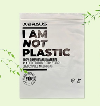 Premium PLA+PBAT Compostable Self-Sealing Bags | Custom Printed Biodegradable Packaging for Apparel & Accessories